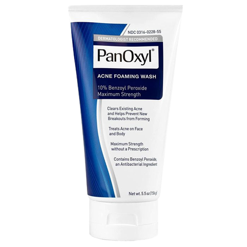 PanOxyl Acne Foaming Wash Benzoyl Peroxide 10% Maximum Strength 5.5oz ...